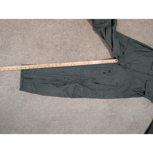 US Flyers Coveralls Men Sage Green FR Summer Size 40S 8415-01-043-8386 - Picture 4 of 13